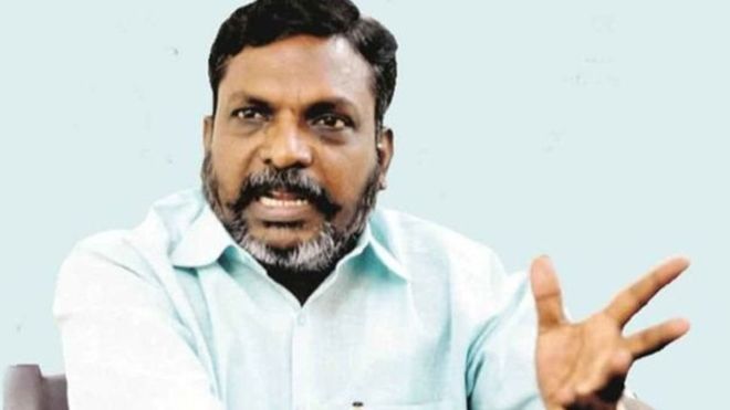 திருமாவளவன் குறித்து காயத்ரி ரகுராம் அவதூறு கருத்து: ட்விட்டரில் மோதல் 1