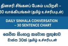 தினசரி சிங்களப் பேசும் பயிற்சி – 30 வாக்கியங்கள் (தமிழ் உச்சரிப்புடன்) 3