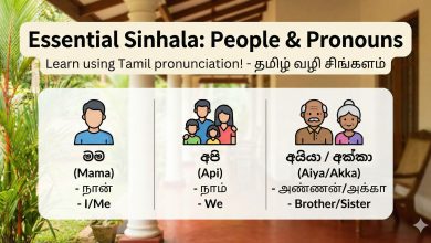 Essential People & Pronouns in Spoken Sinhala
